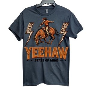 Western Cowboy Black Graphic Tee